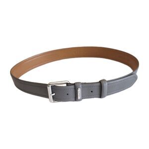 Chaps NEW Gray Solid Belt Preppy Casual Work Minimalist Wedding Guest Men SZ M